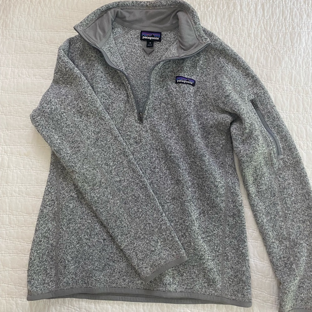 Womens Patagonia Better Sweater Quarter Zip Pullover Medium. OPEN TO OFFERS 🙂